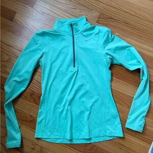 Nike Teal Quarter-Zip Pullover